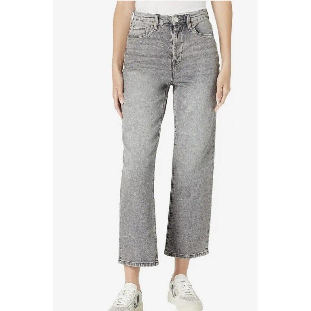 Blank NYC Baxter Washed Black Straight Leg Jeans Luxury Denim Pants, Wake Up, 25